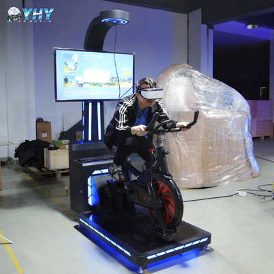 4 Juegos VR Simulador de carreras de interior Deporte de pequeño tamaño VR Equipo de bicicleta