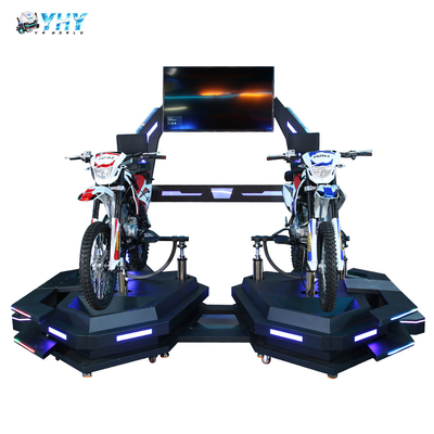 Potente simulador de realidad virtual 9D moto de montaña para 2 jugadores