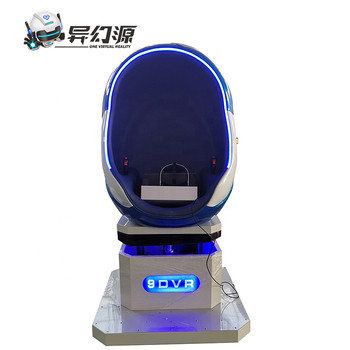 Silla blanca azul del huevo de la montaña rusa de los simuladores de vuelo de 9D VR para 1 jugador