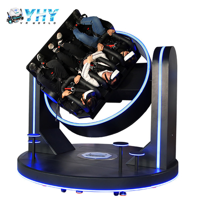 3 jugadores 1080 grados 9D VR simulador de realidad virtual montaña rusa máquina de juego