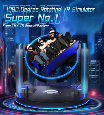 Equipo estupendo de la realidad virtual de la montaña rusa 9d simulador de la rotación de 1080 grados