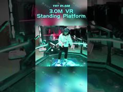 YHY 9D VR 3.0 Metro 55 Pulgadas Pantalla Espacio para Caminar Juego Simulador de Realidad Virtual con Pistolas para Parque de Aventuras