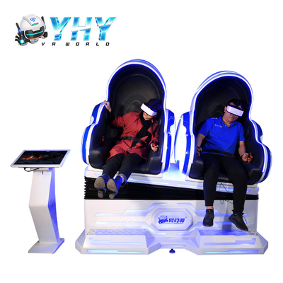 2 cine de acrílico del simulador del huevo de los asientos 9D VR con 200 juegos