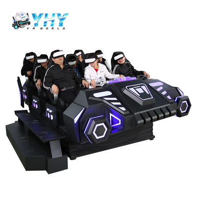 Cine realista de la experiencia 9D VR del parque de atracciones para 9 jugadores