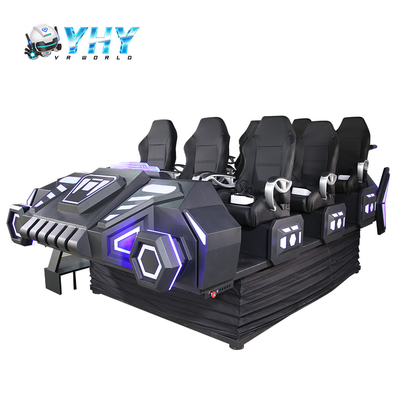 Simulador del movimiento de la montaña rusa del juego VR de la película del parque de atracciones 9D con 9 asientos
