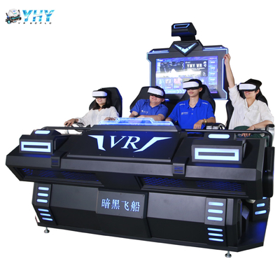 la máquina de juegos del cine del parque de atracciones 9d VR cuatro preside el simulador del movimiento de VR