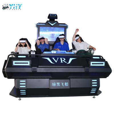 Tipo simulador lleno de la familia de VR del movimiento de la montaña rusa de las películas de los asientos del cine 4 de 9d Vr