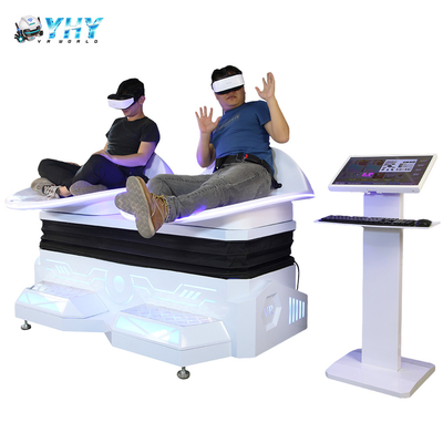 Juego completo VR de los asientos dobles del cine de la realidad virtual del movimiento 9d que resbala el simulador