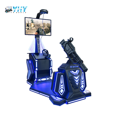 China Fabricante 9D Shooting VR Gatling Máquina de juegos de arcade en interiores Juguetes de disparos de pie en el parque de diversiones