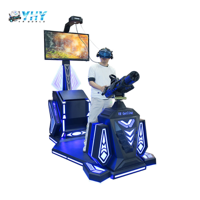 Guangzhou YHY 9D VR Gatling1 Jugador Simulador de Disparos Máquina de Juego de Pistola de Combate Parque de Aventuras