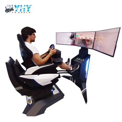 9D VR Indoor Amusement Park F1 Simulador de coches de carreras de 3 pantallas