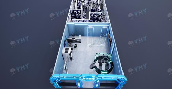 Arena de simulador de realidad virtual 9D, arcade de realidad virtual de movimiento libre, arena para 8 jugadores