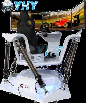Arcade Game Machine VR 6 DOF Driving Car Simulator Race Equipment with 3 Screens Theme Park Fun