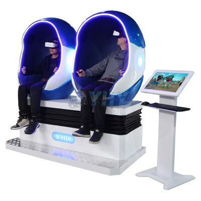 9D VR Egg Chair con 2 asientos para uso en interiores centros comerciales hechos de metal duradero de fibra de vidrio-buena oportunidad!