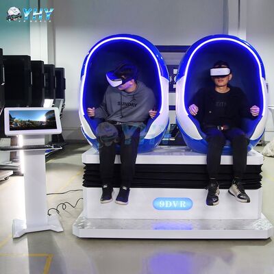 Parque de diversiones Rides simulador de realidad virtual 2 plazas huevo VR silla con 1 año de garantía