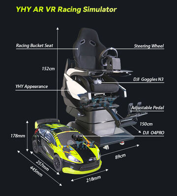 Simulador de carreras de competición AR con pista de carreras interior para deportes de conducción AR al por mayor y personalizado