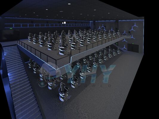 9D VR Simulador de cine de movimiento dinámico Nuevo Dynamic 360 Rotation Experience Juego de proyección de múltiples personas VR Atracciones Cine