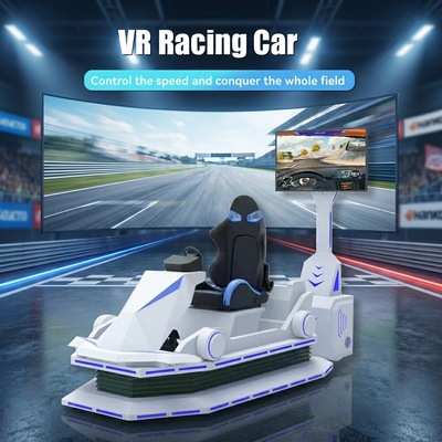 Coche de carreras de realidad Virtual 9D, equipo de entretenimiento para interiores y exteriores, personalización de fibra de vidrio, máquina de juegos de conducción Vr