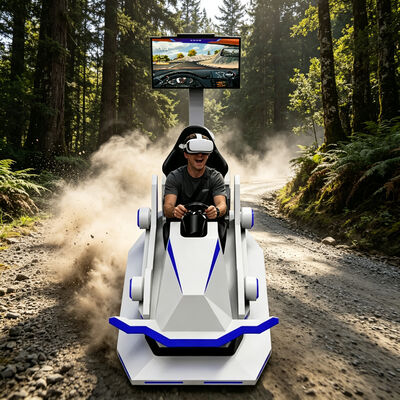 VR que compite con el simulador 3DOF plataforma que compite con el coche que conduce la máquina de juego de la arcada de la velocidad del juego que compite con VR