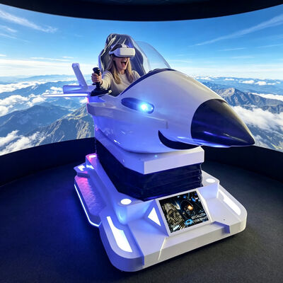 Gran simulador de vuelo dinámico 3D 9d VR Fighter Casa interior PC plástico cápsula espacial Equipo de juego de aviones Centros comerciales