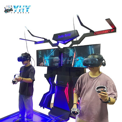Arcade Realidad Virtual Simulador de música de baile VR Walk Platform 2 Jugadores VR Simulador de juego de batalla