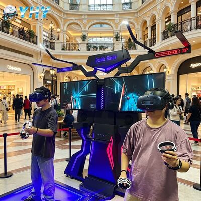 Vr Dos Versus Consola de juegos con detección de movimiento Multijugador en línea Gran disparo Trueno Oscuro Museo de experiencia en el campo de batalla Equipo