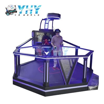 Parque temático en interiores Ganar dinero Realidad virtual Juegos de batalla Máquina plataforma de caminata VR