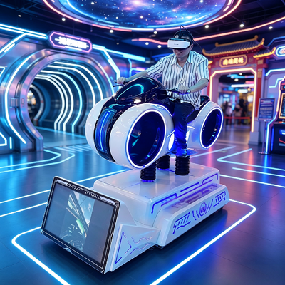 Simulador de carreras de motos 9D VR dinámico Realidad Virtual Máquina Arcade de conducción de motos para lugares de entretenimiento