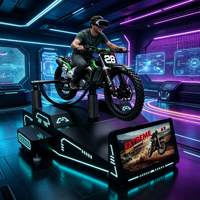 Simulador de carreras de alta rentabilidad comercial Vr de montaña de motor 4dof plataforma de movimiento dinámico
