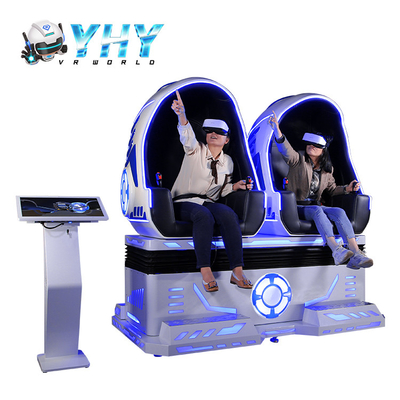 3 máquina de juego del tiroteo de la montaña rusa del cine del huevo 9D VR del DOF para el parque de atracciones