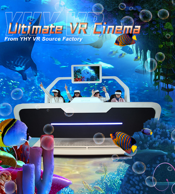 Juegos multijugadores del tiroteo de los juegos 9D VR del parque temático VR para 4 jugadores