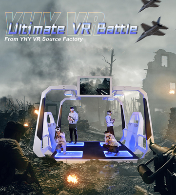 Jugadores interactivos de 9D VR 4 que tiran la experiencia de Immersive del simulador del juego