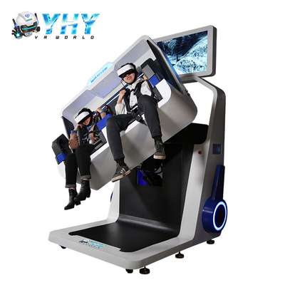 simulador del movimiento de la silla de los asientos 9d VR de la máquina de juego del simulador VR de 5.0kw VR 360 2 para el parque temático