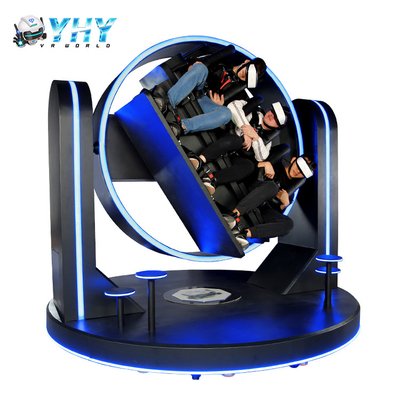 silla VR del movimiento del cine de la realidad virtual de 10kw 9D simulador de la rotación de 720 grados