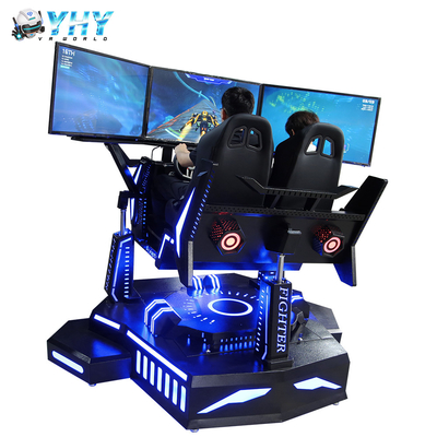 2 pantalla de la máquina de juego de los jugadores 3 que compite con la silla del movimiento del DOf VR del simulador 3