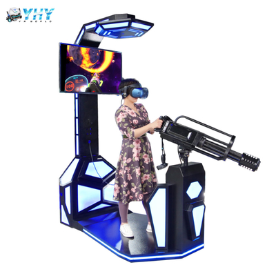 Diversión Gatlin pantalla de 42 pulgadas que coloca el simulador del juego del tiroteo de la ametralladora de VR