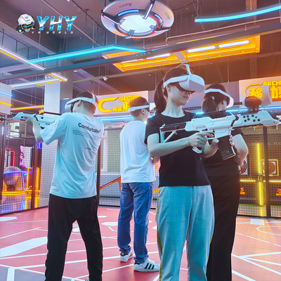 YHY lanzó un nuevo simulador de disparos VR para 4 jugadores con 360 roaming gratuito y juegos multijugador
