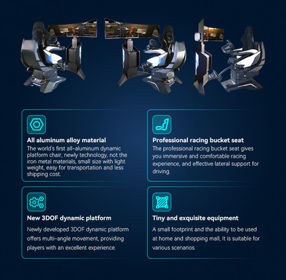 YHY Ultimate Racing Simulador de carreras VR de aleación de aluminio para una experiencia inmersiva