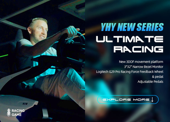 YHY Ultimate Racing Simulador de carreras VR de aleación de aluminio para una experiencia inmersiva