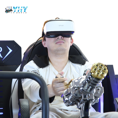 Máquina de juego de realidad virtual VR Shooting 9D Cinema Mecha Warrior 2 asientos Equipamiento de arcade para parque de diversiones