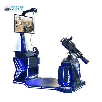 China Fabricante 9D Shooting VR Gatling Máquina de juegos de arcade en interiores Juguetes de disparos de pie en el parque de diversiones