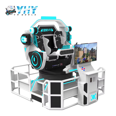 Simulador de montaña rusa de realidad virtual 9D VR UFO de 2 asientos con rotación de 360 grados, máquina de juego para parque infantil interior
