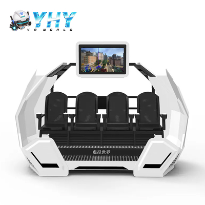 Fábrica Directa de China Cine VR de 4 Asientos Simulador de Realidad Virtual de Disparos Encantadora Cápsula Máquina de Juego con Pantalla de 42 pulgadas