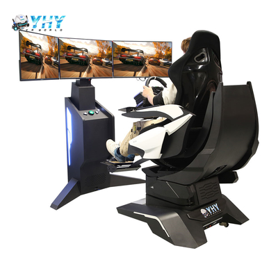 Parque de atracciones interior de realidad virtual 9D Simulador F1 Conducción de coche de carreras con 3 pantallas en venta