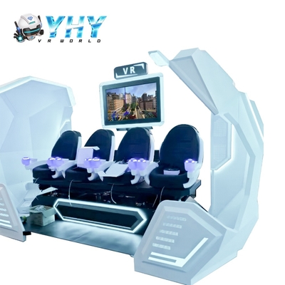 YHY VR Cinema 4 asientos 9D Máquina de cine de realidad virtual Proyecto de parada única Parque de juegos