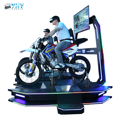 Más popular interactivo de realidad virtual VR juego simulador de 2 asientos máquina de carreras de motocicletas
