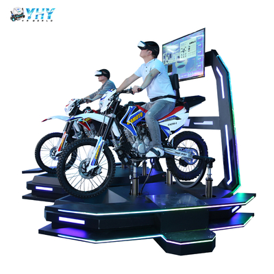 Máquina de movimiento de motocicleta VR 9D con asientos dobles para arena VR