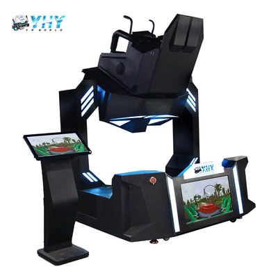 Máquina de juego de asiento único con simulador giratorio de realidad virtual VR 9D 360 720 grados, montaña rusa, vuelo y movimiento dinámico