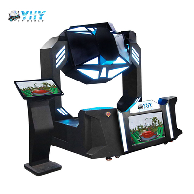 Atracciones de máquina arcade de montaña rusa de realidad virtual 9D VR 360 720 Simulator con cinturón de seguridad de 4 puntos
