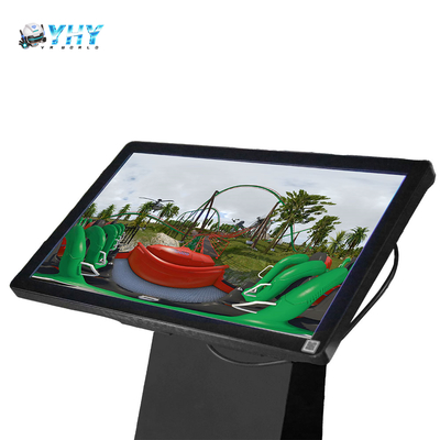 Simulador VR 9D Máquina Giratoria 720 Grados Realidad Virtual Montaña Rusa con Panel de Control Todo en Uno